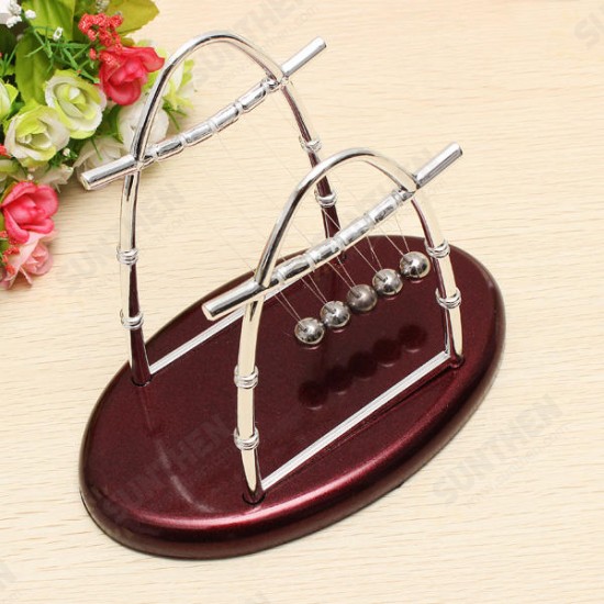 Arc-shaped Newton's Cradle Balance Ball Science Puzzle Fun Desk Toy Arc-shaped Newton's Cradle Balance Ball Science Puzzle Fun Desk Toy