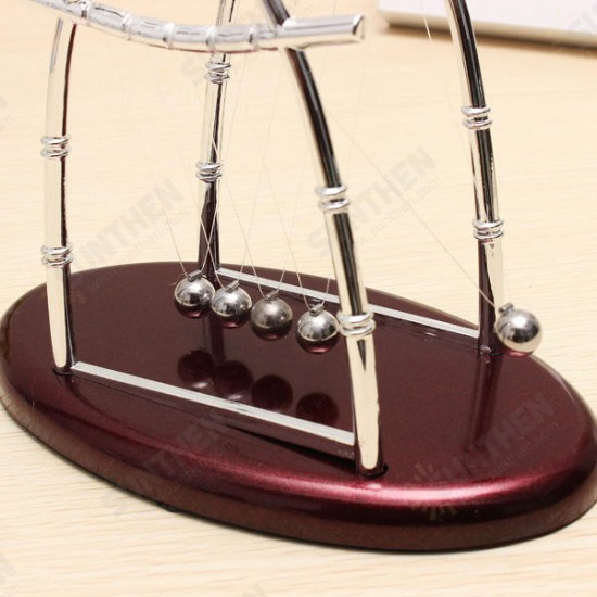 Arc-shaped Newton's Cradle Balance Ball Science Puzzle Fun Desk Toy Arc-shaped Newton's Cradle Balance Ball Science Puzzle Fun Desk Toy