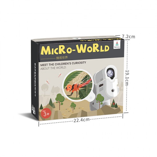 Micro-world Portable Magnifying Glass Set Science Experimental Observation Toy