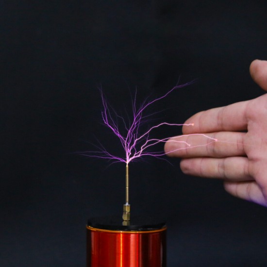 Double-E Type SSTC Tesla Coil Bluetooth Music Touchable Artificial Lightning Magnetic Storm Coil DIY Science Toy