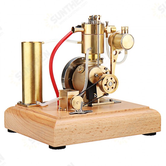 EM4 Gasoline Engine Model Stirling Water-cooled Cooling Structure With A Cooling Water Tank And A Circulating Gear Pump