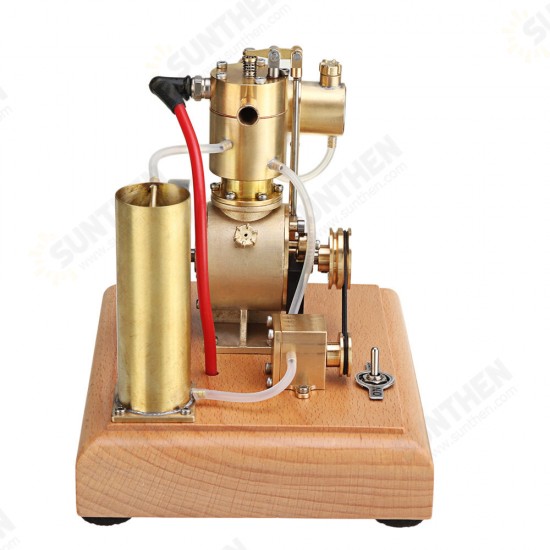 EM4 Gasoline Engine Model Stirling Water-cooled Cooling Structure With A Cooling Water Tank And A Circulating Gear Pump