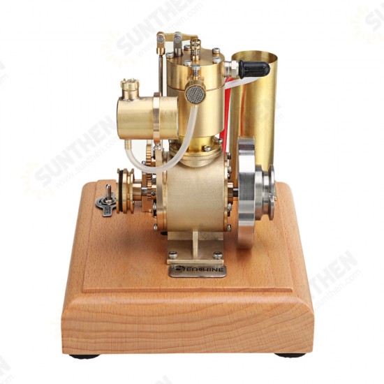 EM4 Gasoline Engine Model Stirling Water-cooled Cooling Structure With A Cooling Water Tank And A Circulating Gear Pump