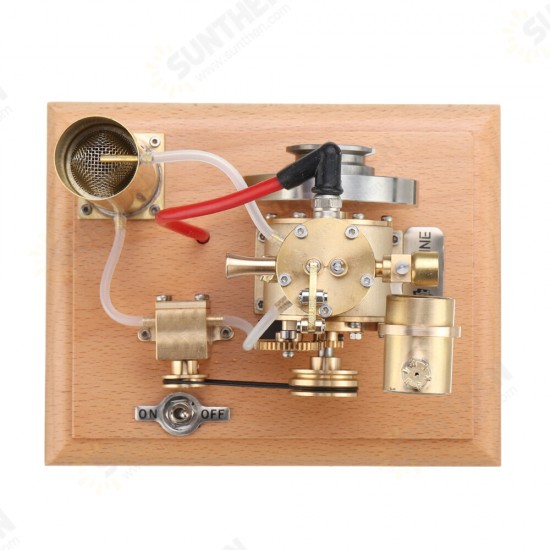 EM4 Gasoline Engine Model Stirling Water-cooled Cooling Structure With A Cooling Water Tank And A Circulating Gear Pump