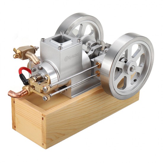 ET8 Horizontal Hit and Miss Complete Gas Adjustable Speed Double Valve Engine Model STEM Upgrade Engine Toys