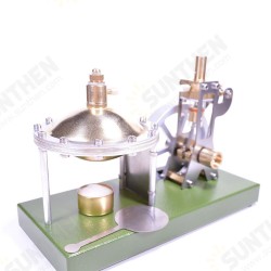 Enjomor Vertical Transparent Cylinder Steam Engine with UFO Hero's Engine Boiler Education Toy Gift for Adults & Kids Enjomor Vertical Transparent Cylinder Steam Engine with UFO Hero's Engine Boiler Education Toy Gift for Adults & Kids