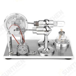 Hot Air Stirling Engine Model Electricity Power Generator Motor Toy Kits Gift Hot Air Stirling Engine Model Electricity Power Generator Motor Toy Kits Gift
