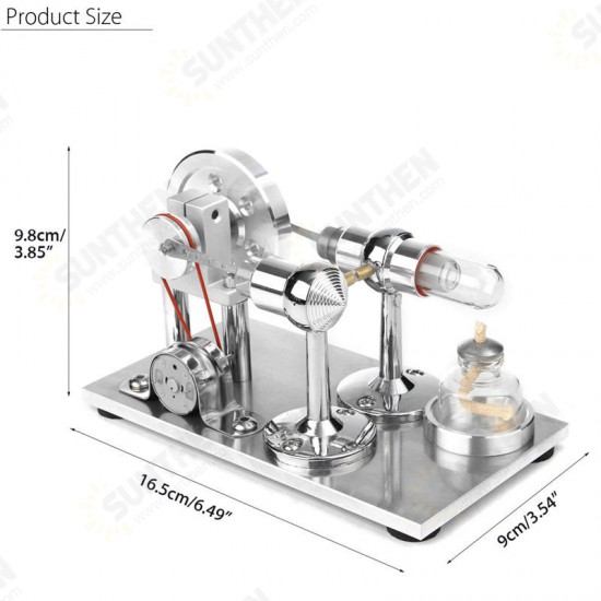 Hot Air Stirling Engine Model Electricity Power Generator Motor Toy Kits Gift