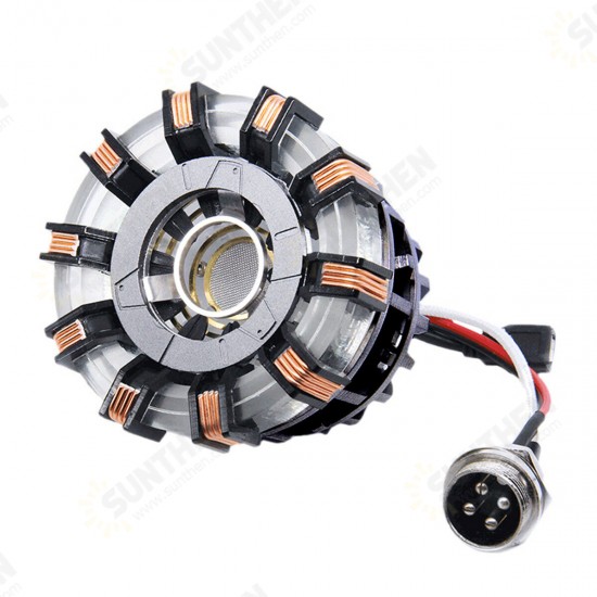 In Stock 1:1 Aluminum Alloy Arc Reactor DIY Model MK2 Led Light Mark Chest Tony Heart Lamp Light DIY Model Science Toy