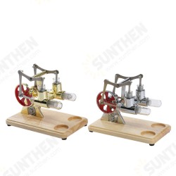 LL-008 Two-cylinder Balance Stirling Generator Model Science Experiment Toys LL-008 Two-cylinder Balance Stirling Generator Model Science Experiment Toys