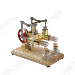 LL-008 Two-cylinder Balance Stirling Generator Model Science Experiment Toys LL-008 Two-cylinder Balance Stirling Generator Model Science Experiment Toys