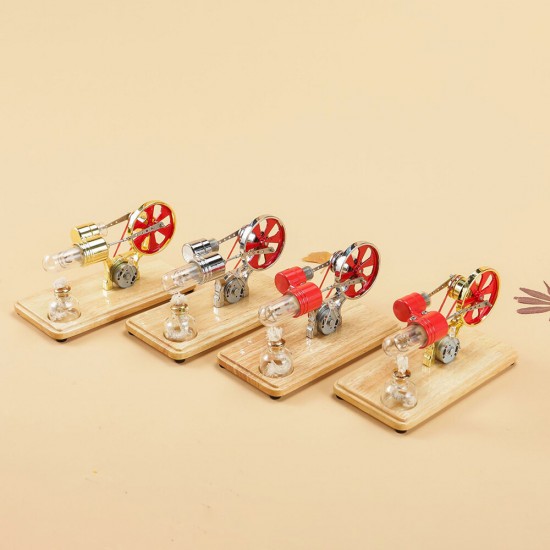 LL-009 4 Color Stirling Engine Motor Model Electricity Generator Motor Education Experiment Toy