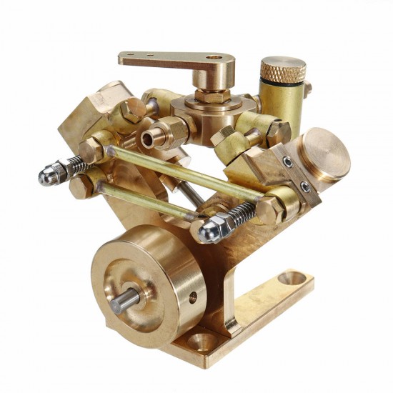 Microcosm Micro Scale M2B Twin Cylinder Marine Steam Engine Model Stirling Engine Gift Collection