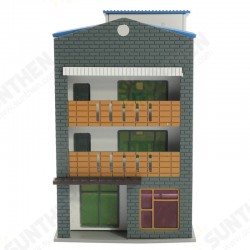 N Scale Gauge 1/144 White 4 Story Commercial Trade Model Building GUNDAM Model Scene N Scale Gauge 1/144 White 4 Story Commercial Trade Model Building GUNDAM Model Scene