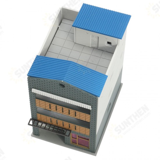 N Scale Gauge 1/144 White 4 Story Commercial Trade Model Building GUNDAM Model Scene