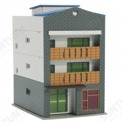 N Scale Gauge 1/144 White 4 Story Commercial Trade Model Building GUNDAM Model Scene N Scale Gauge 1/144 White 4 Story Commercial Trade Model Building GUNDAM Model Scene