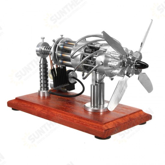 16 Cylinder Hot Air Stirling Engine Motor Model Creative Motor Engine Toy Engine