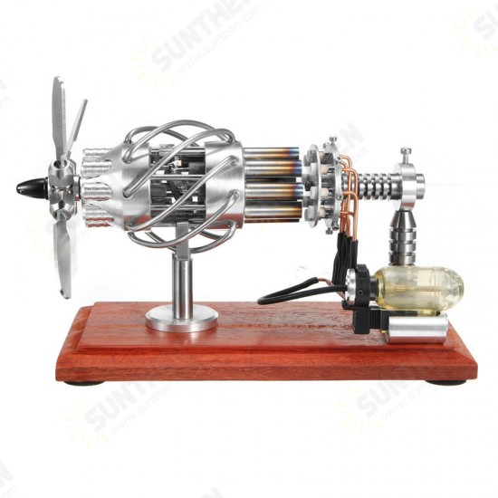 16 Cylinder Hot Air Stirling Engine Motor Model Creative Motor Engine Toy Engine