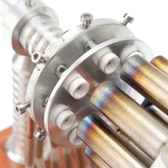 16 Cylinder Hot Air Stirling Engine Motor Model Creative Motor Engine Toy Engine