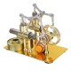 Mini Hot Air Stirling Engine Generator Double Cylinder Engine Model