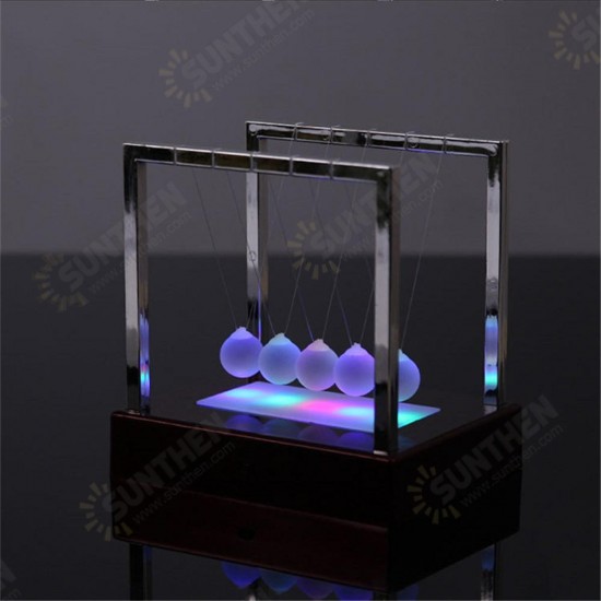 Nightlight 15cm Upgrade Cradle Steel Balance Ball Physics Pendulum Toys