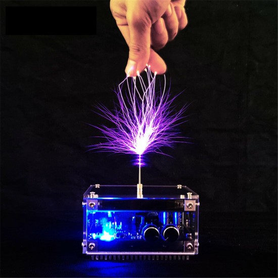 Long Arc And Bluetooth Music Dual Mode Music Tesla Coil Palm Flash Bluetooth Flash Length 10CM Science Toys