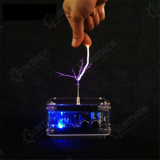 Long Arc And Bluetooth Music Dual Mode Music Tesla Coil Palm Flash Bluetooth Flash Length 10CM Science Toys