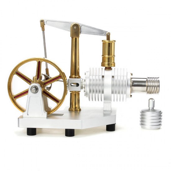Enlarged Alloy Stirling Engine Hot Air Model Educational Science and Discovery Toys