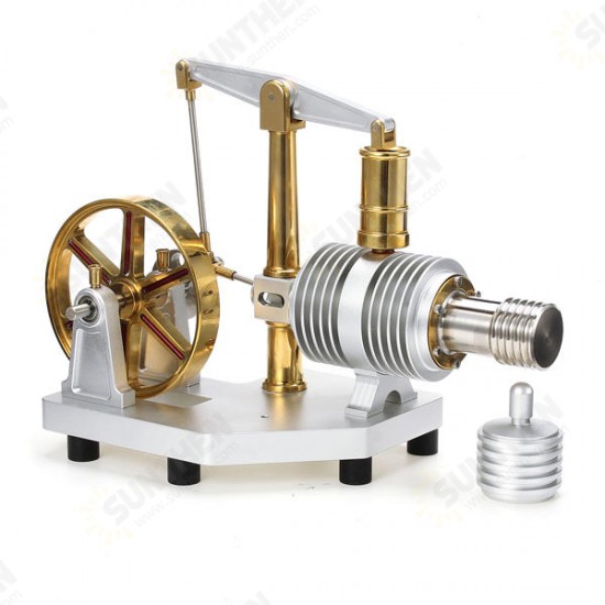 Enlarged Alloy Stirling Engine Hot Air Model Educational Science and Discovery Toys