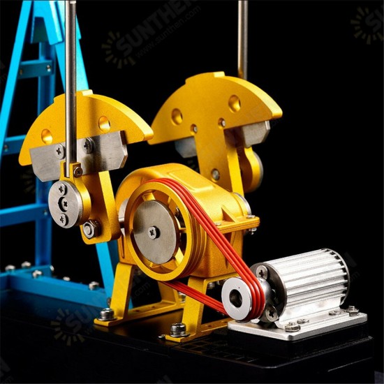 Assembly Pumping Unit Metal Assembly Model Simulation Puzzle Teaching DIY Toy Gift