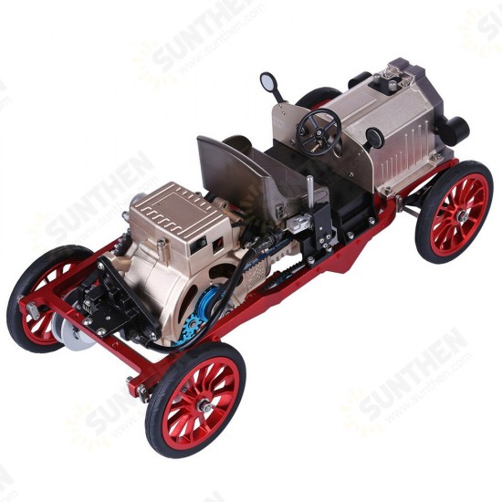 Assembly Vintage Classic Car Metal Mechanical Model Toy with Electric Engine Toys