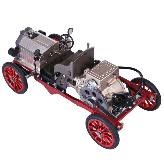 Assembly Vintage Classic Car Metal Mechanical Model Toy with Electric Engine Toys