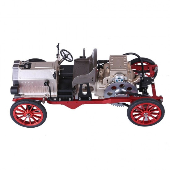 Assembly Vintage Classic Car Metal Mechanical Model Toy with Electric Engine Toys