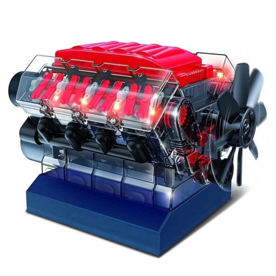 V8 Combustion Engine Model Building Kit STEM Toy