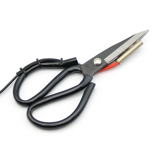 1Pc 220V Adjustable Electric Heating Tailor Scissors With Switch Controller And Stand