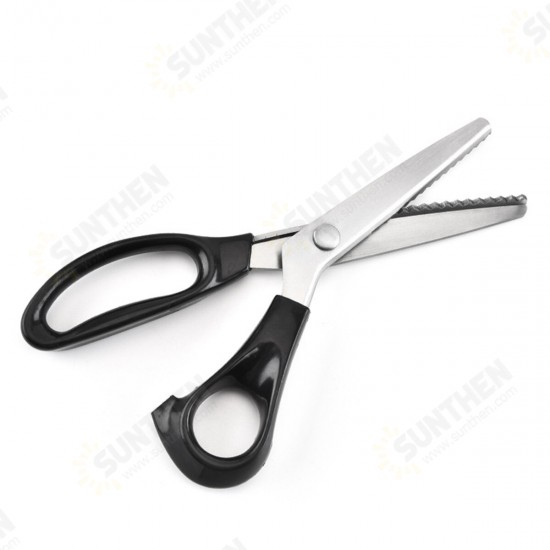 Circle Arc Tooth Scissor Leather Handicraft Fabric Sewing Shear Cutting ABS