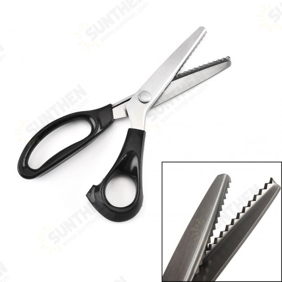 Circle Arc Tooth Scissor Leather Handicraft Fabric Sewing Shear Cutting ABS