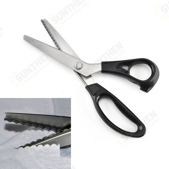 Circle Arc Tooth Scissor Leather Handicraft Fabric Sewing Shear Cutting ABS