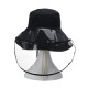 Fisherman Hat Clear Mask Removable Protective Cap Anti-fog Full Face Outdoor