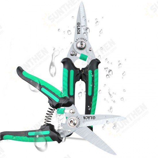 Multifunctional Scissors with safety Lock Stainless Shears Cutting Leather Wire cutters Household scissors