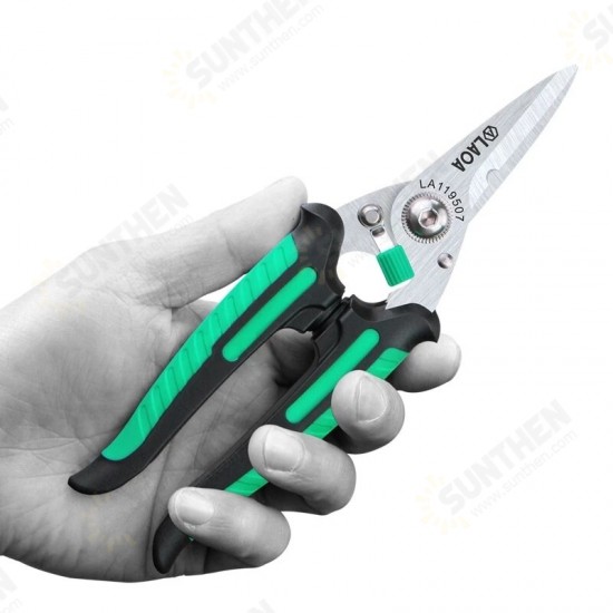 Multifunctional Scissors with safety Lock Stainless Shears Cutting Leather Wire cutters Household scissors