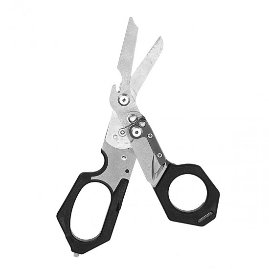 Multifunctional 6-in-1 Scissors, Outdoor and Indoor Multifunctional Scissors, Bottle Opener, Screwdriver, Metal Cutting and Many Conversions