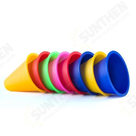 10pcs/lot Training Marking Cones Slalom Skate Pile Cup-Random Color