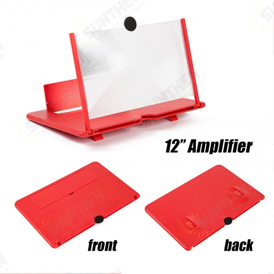 10/12 inch HD Screen Bracket Holder Phone Screen Amplifier Magnifier Stand Desktop Phone Holder