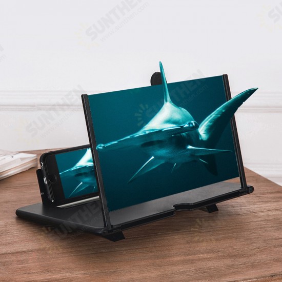 10/12 inch HD Screen Bracket Holder Phone Screen Amplifier Magnifier Stand Desktop Phone Holder