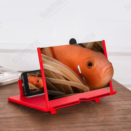 10/12 inch HD Screen Bracket Holder Phone Screen Amplifier Magnifier Stand Desktop Phone Holder