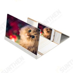 12 Inch 3D Stereoscopic Amplifying Magnifier Desktop Wood Bracket Phone Holder 12 Inch 3D Stereoscopic Amplifying Magnifier Desktop Wood Bracket Phone Holder