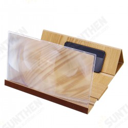 14inch Wood 3D HD Phone Screen Magnifier Video Movie Amplifier For Smart Phone iPhone Samsung Huawei