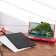 12inch HD 3D Phone Screen Magnifier Enlarge 3-4 Times Foldable Movie Video Screen Amplifier Lazy Desktop Mounts for all Cell Phone