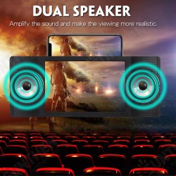 Foldable 12inch 3D Enlarged Mobile Phone HD Screen Magnifier Amplifier Stand FM TF Phone Holder Foldable 12inch 3D Enlarged Mobile Phone HD Screen Magnifier Amplifier Stand FM TF Phone Holder